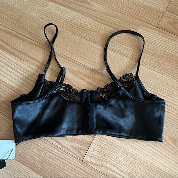 NWT Fashion Nova Black Lace Bralette Small - Picture 5 of 5